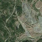 Elk Creek (as halted) on Google Earth