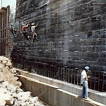 S.W. Freese - formerly Stacy - spillway) under construction