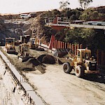 Lower Molonglo Bypass Storage under construction