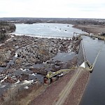 Grand Falls spillway completed