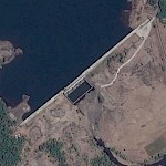 Ghatghar (Upper dam) on Google Earth