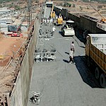 Ghatghar (Upper dam) under construction