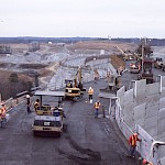 Saluda dam remediation under construction