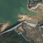 Huizhou PSS - Lower dam on Google Earth