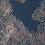 Ghatghar (Lower dam) on Google Earth
