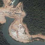 Nakai, part of Nam Theun 2 HPP on Google Earth