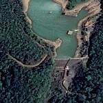 Huizhou PSS - Upper dam on Google Earth