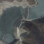 Huhehaote (Hohhot) PSS - Upstream lower dam on Google Earth