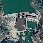 Teesta low dam (Stage IV) on Google Earth