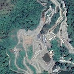 Arenal I-II on Google Earth