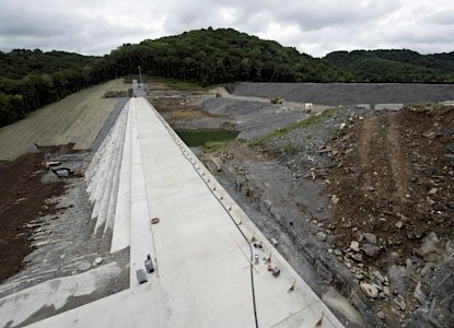 Center Hill Auxiliary Backup Dam completed